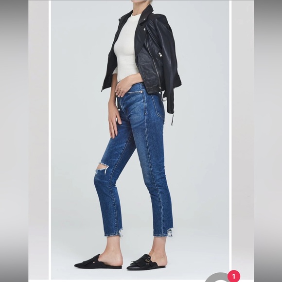 Citizens of Humanity - Dree Crop High Rise Slim Straight Leg. Size 29. - Picture 2 of 14